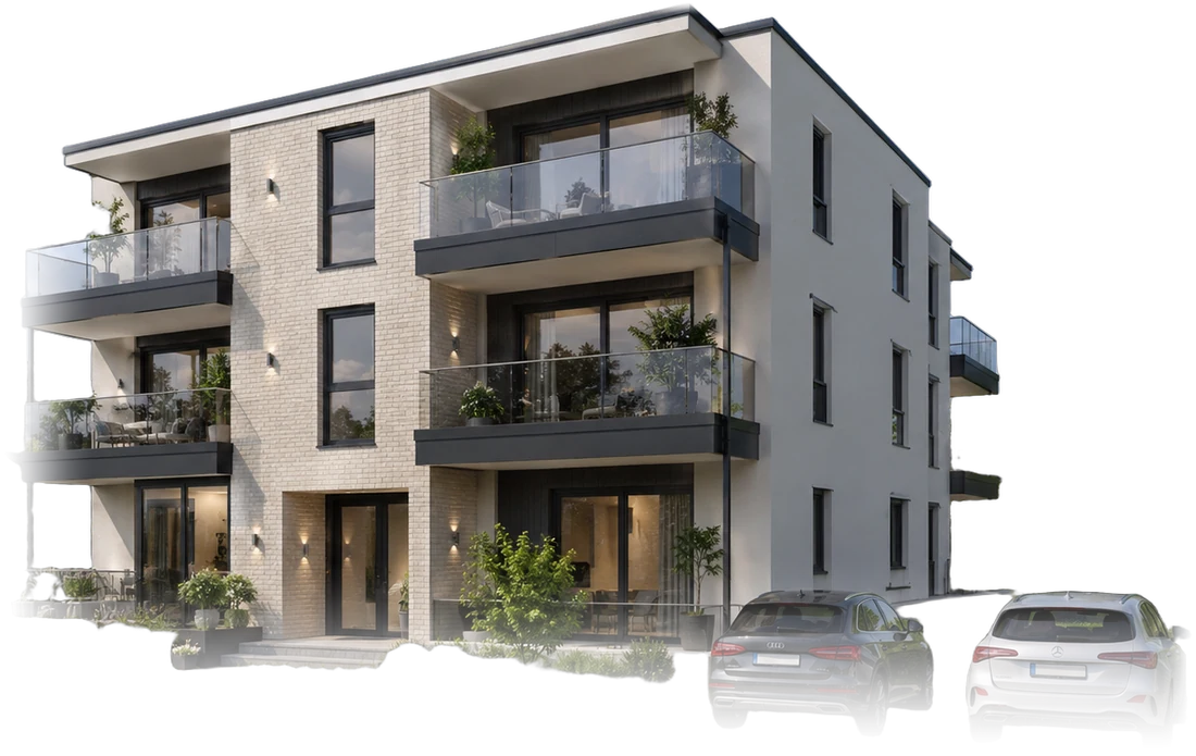 Modernes Mehrfamilienhaus – Objekt von Tibador Immobilien